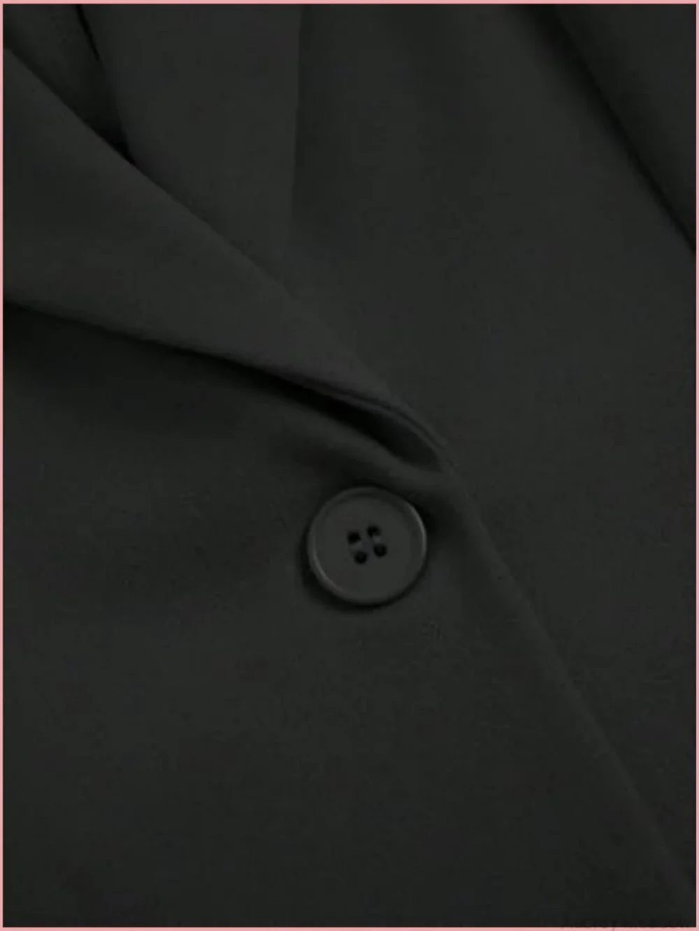 Plus Size Blazer Single Button Notch Lapel Long Sleeve Tailored Fit Work Office